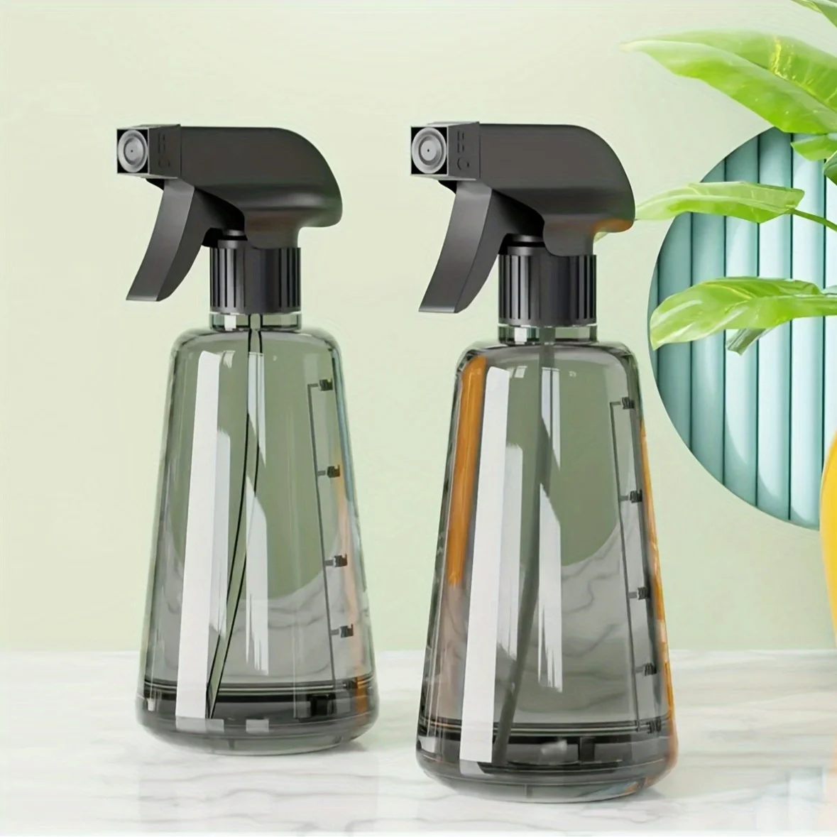 1pc transparent plastic pressure spray bottle - dual-mode DC/spray, suitable for watering plants and household disinfection