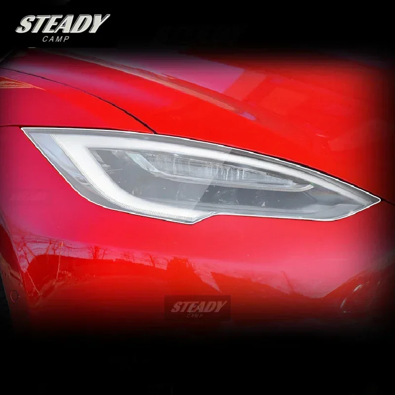 

Для Tesla Model S 2020-2022 2023 внешняя фара автомобиля с защитой от царапин аксессуары для ремонта от царапин