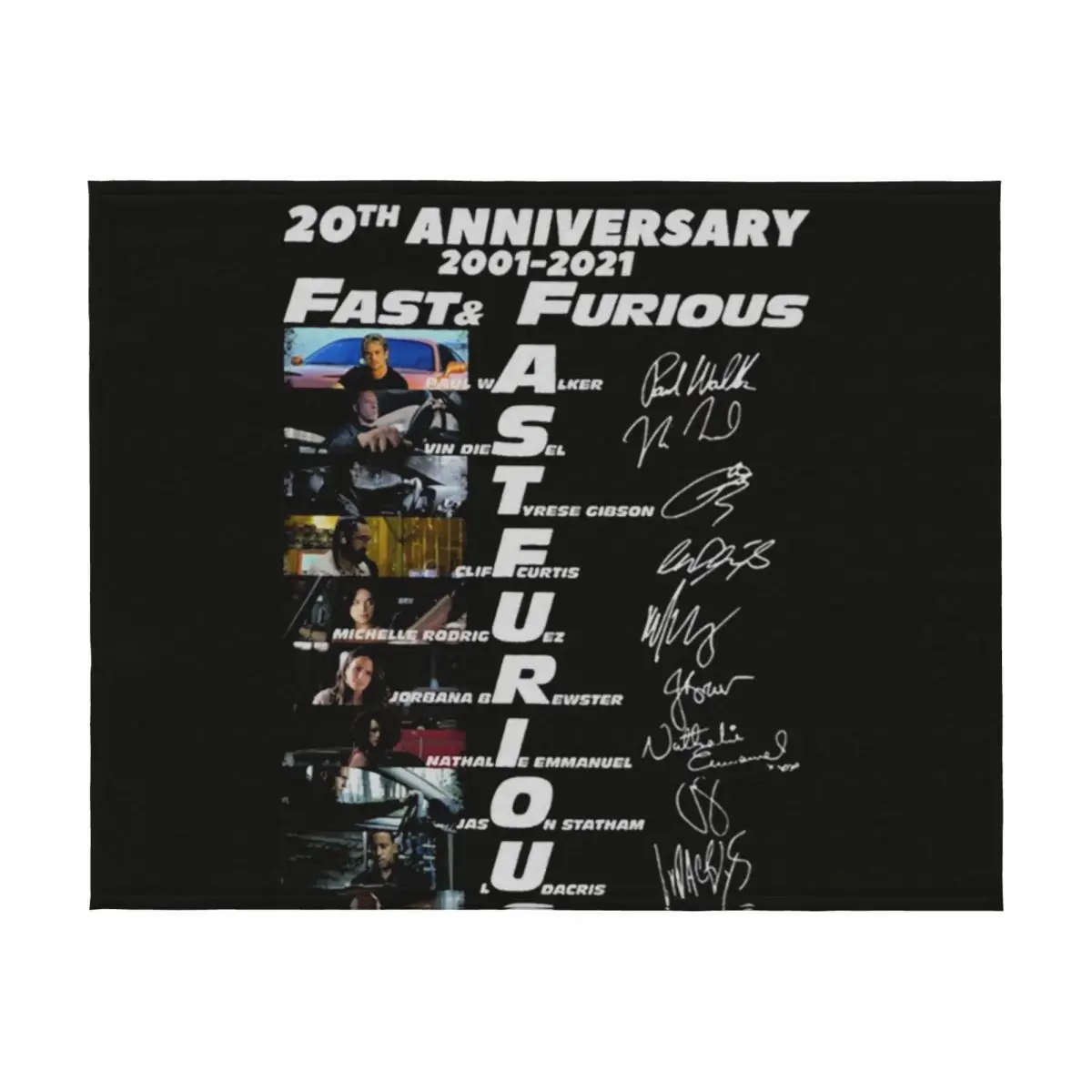 الذكرى العشرين 2001 2021 توقيعات سريعة غاضبة بطانية رمي كلاسيكية ثقيلة مزخرفة بطانيات حرارية للأطفال #2