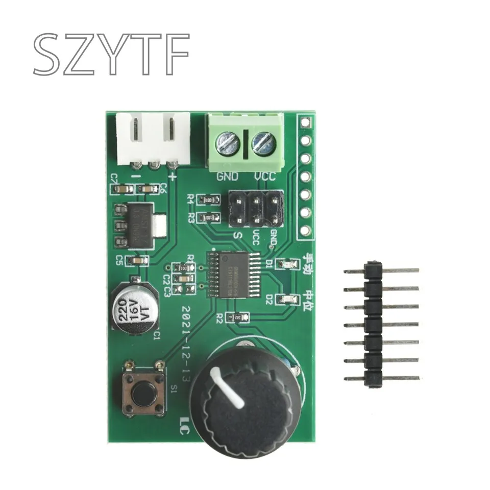 Zweikanal-Servo-Controller-Platine mit Drehregler, serieller Anschluss, 2-Wege-Testmodul für MG995 MG996R SG90 Roboter DIY – Detail 3