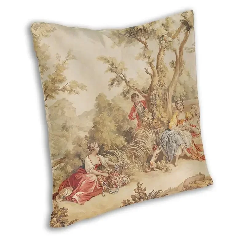 Aubusson Tapestry French 18th Century Cushion Cover European Floral Flowers Throw Pillow Case for Sofa Pillowcase Home Decor