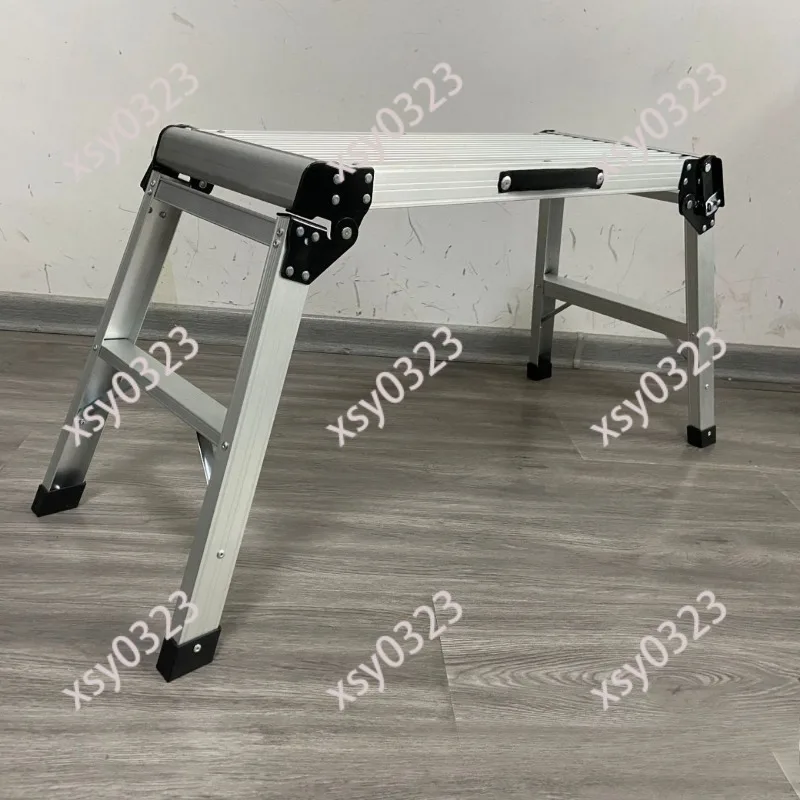 Portable Aluminum Work Bench Folding Step Ladder Household & Outdoor Maintenance Stool