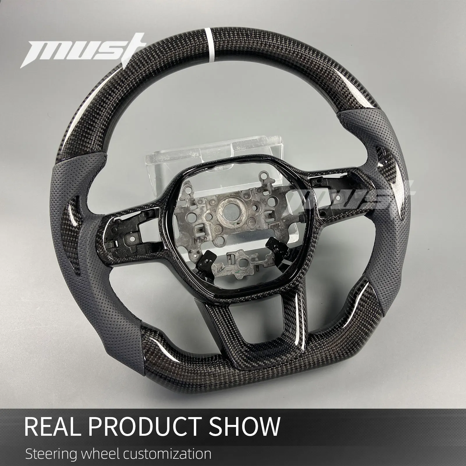 For Honda 11th Gen Civic Si Type-R FL5 Accord CR-V for Acura Integra 2022-2026 Customized Real Carbon Fiber Steering Wheel