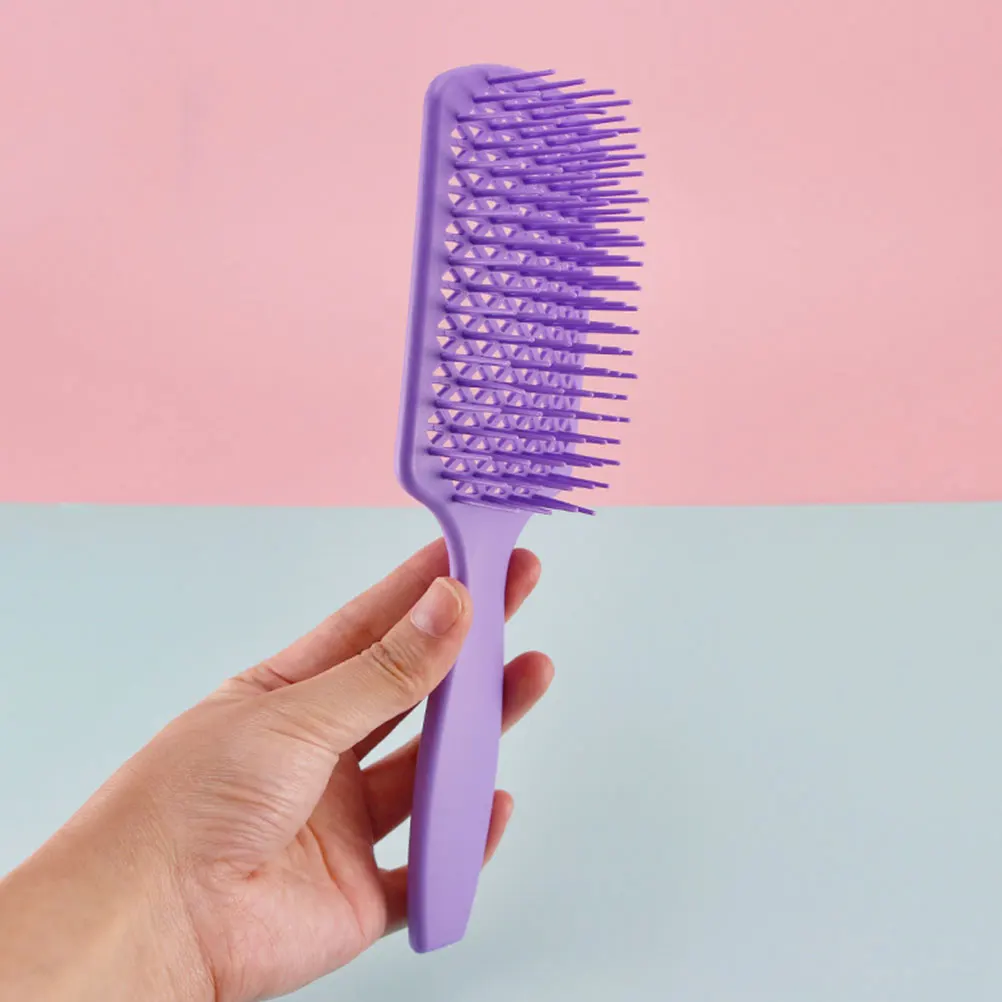 

5PCS Massage Comb Women Hair Brush Arc Plastic Curly Care Detangling Wide Tooth Salon Home Use R om Color Gift Hair Care