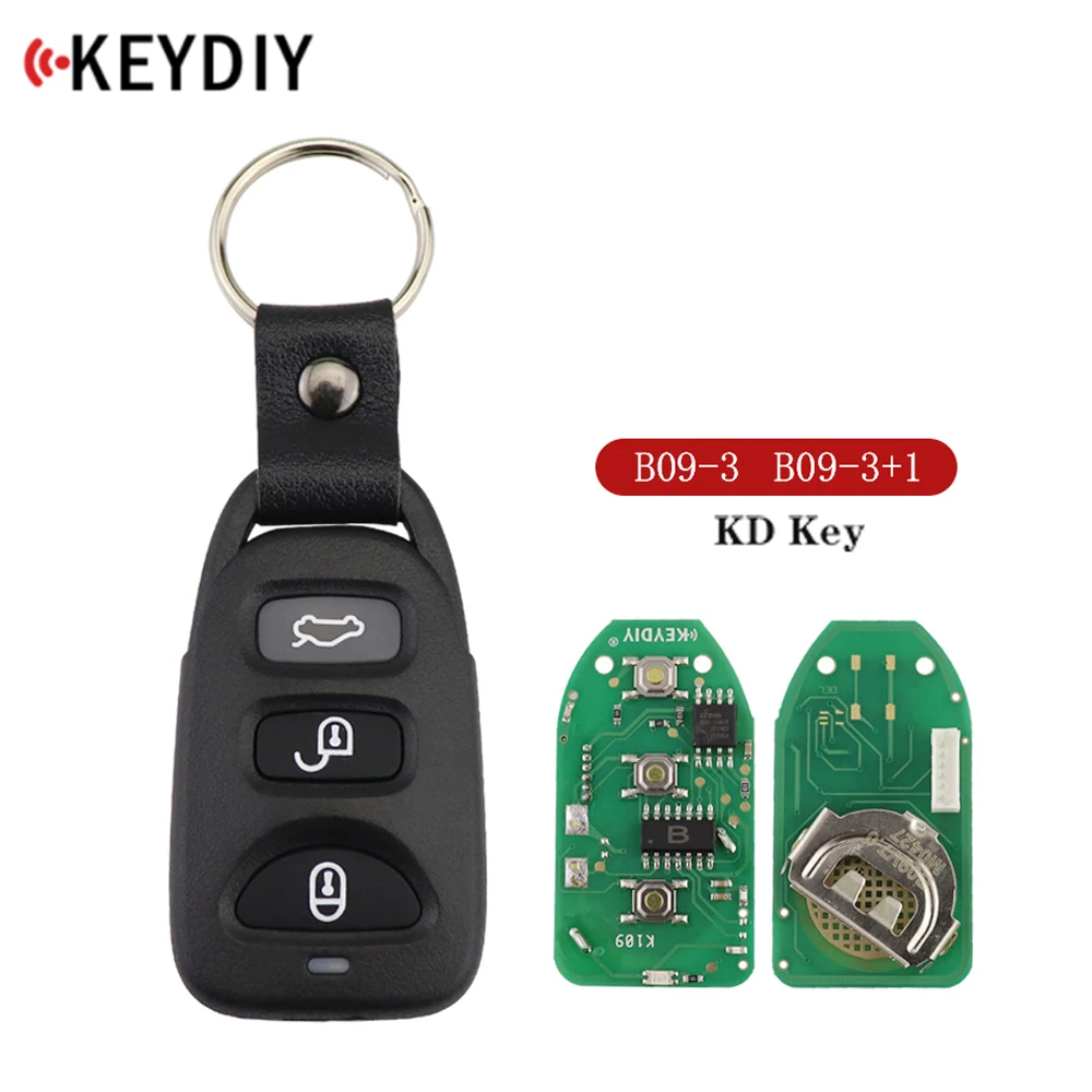 

For Hyundai/Kia Style B09-3 B09-3+1 Remote Car Key For KD900 KD900+ URG200 KD-X2 Key KD Programmer Universal B-Series KEYDIY