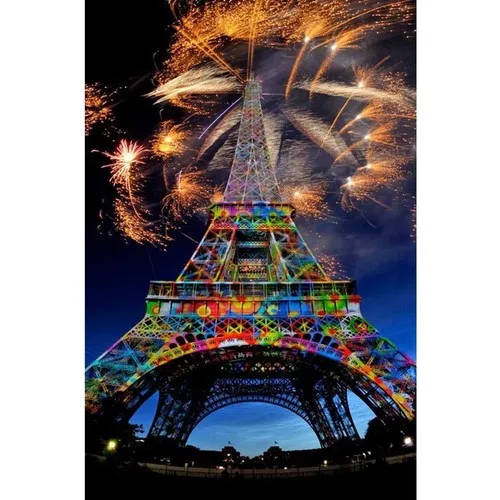 Hobigun Diamond Mosaic Table Diamond Painting 50 X40-Eiffel Tower