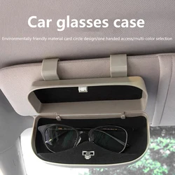 1PC Car Glasses Box Portable Car Sunglasses Holder In The Car Driving Glasses Holder Eyeglass Case Sun Visor Car Lenses Holder