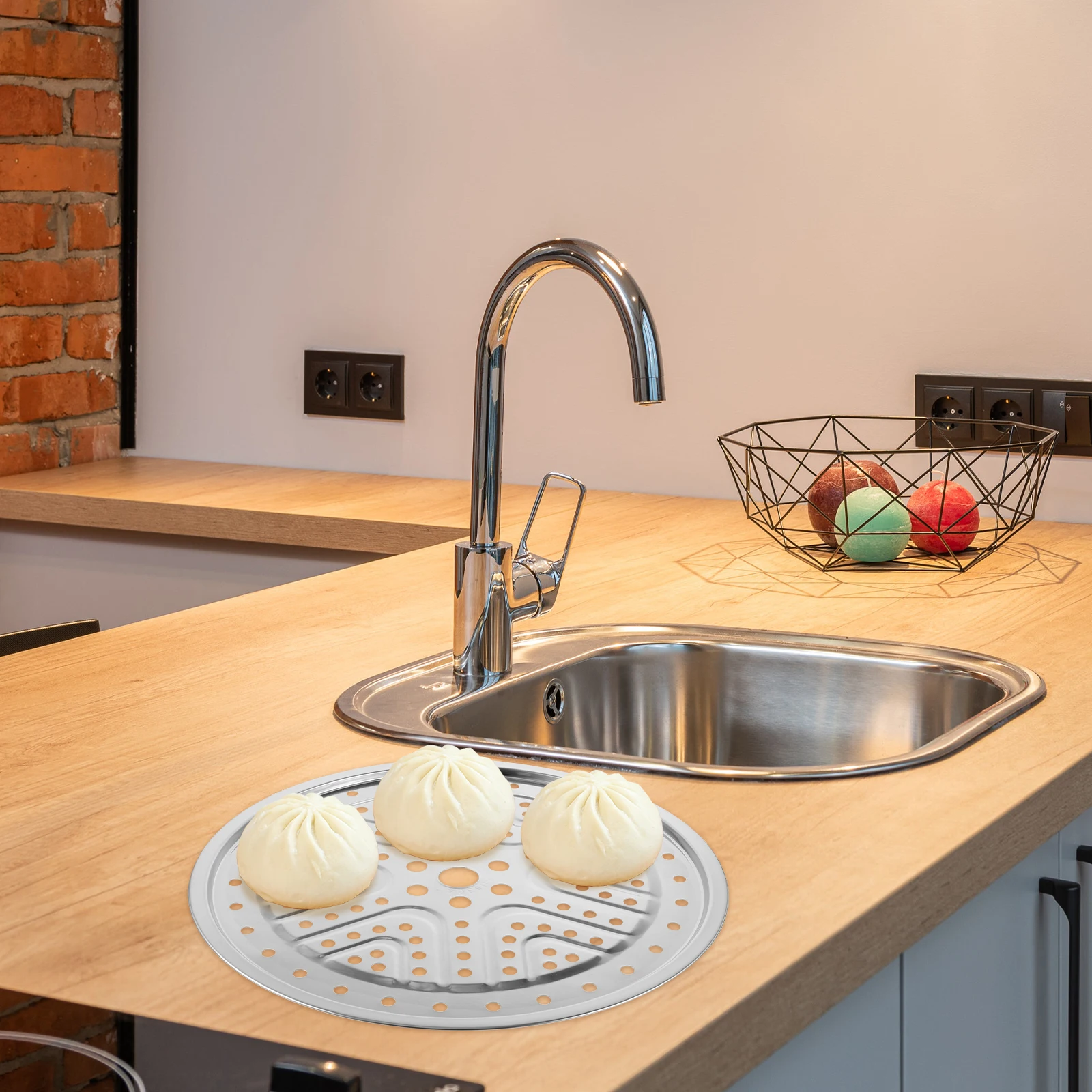 

26Cm Stainless Steel Steamer Rack For Pressure Cooker Food Steaming Baking Roasting Kitchen Accessory Cooling Pot Stand Tamale