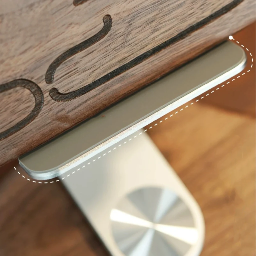 Черное ореховое дерево подходит для планшета iPad, специальная подставка, настольная офисная игра, складная на 360° °   вращающаяся опорная подставка