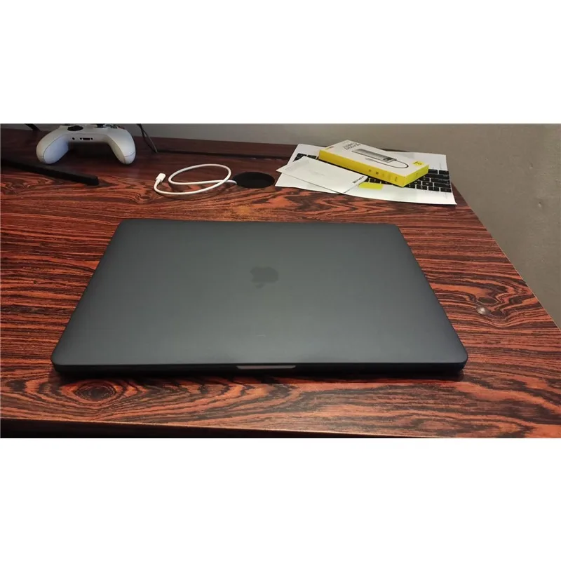 Matte Black for Macbook Pro 15 Inch Case with Touch Bar 2016 2017 2018 2019 Release A1990 A1707 Transparent Clear Laptop Cover