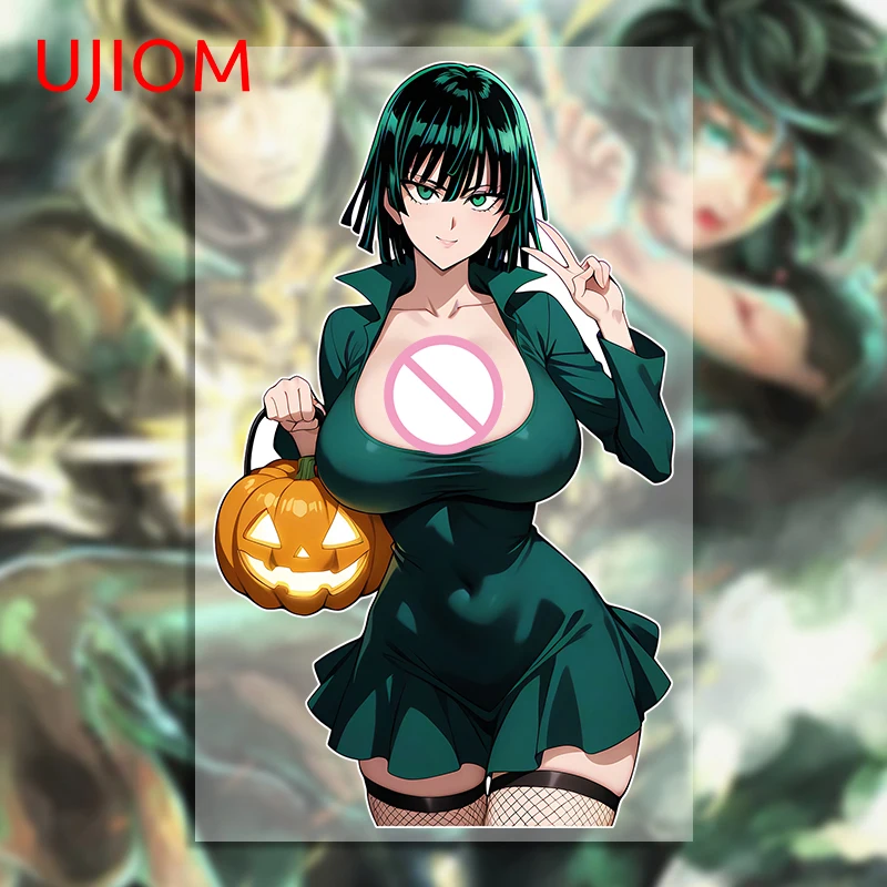 UJIOM Hellish Blizzard Seductive Girl Wall Sticker Exquisite Premium Waterproof Edgy Graffiti Decal Adhesive Bumper Decoration