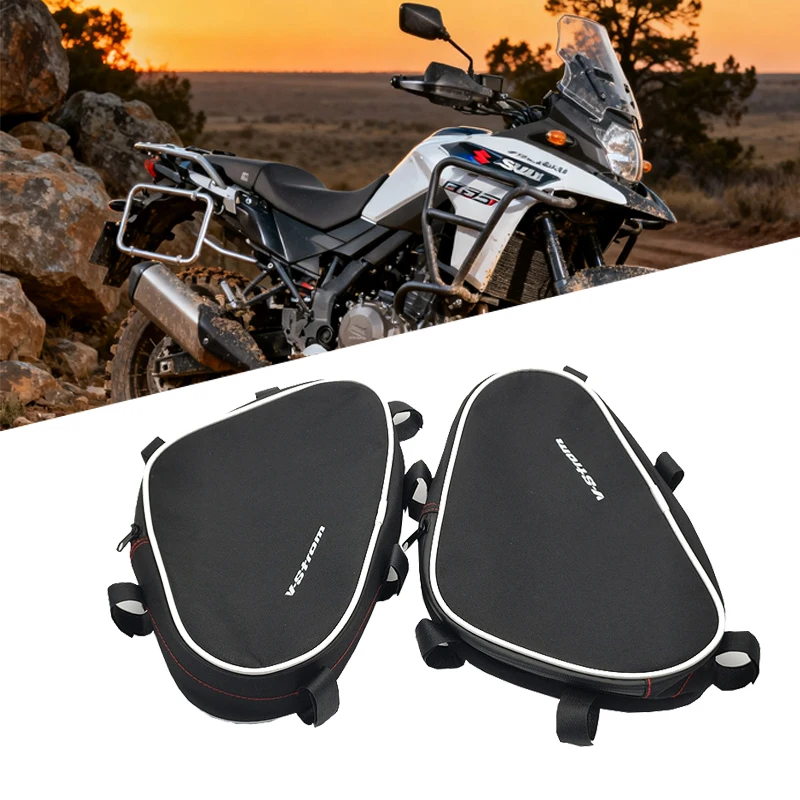 

Рама мотоцикла, сумка для инструментов, сумка для инструментов, сумка для размещения инструментов для Suzuki V-Strom DL650 DL1000, рама бампера, посылка, ящик для инструментов