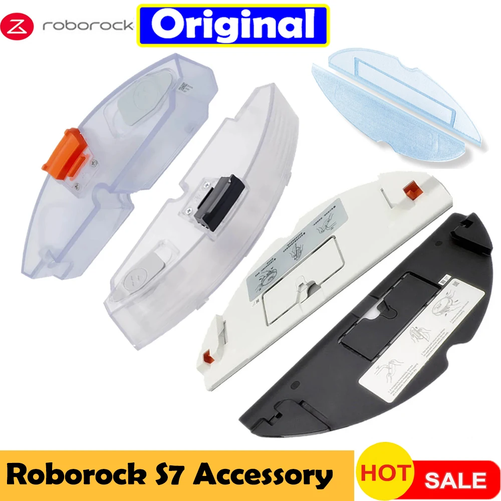 Original Roborock S7 Water Tank Mop Mount Mop for S7 puls/S7+ Robot Vacuum Cleaner Parts Mop Bracket Holder fittings Optional