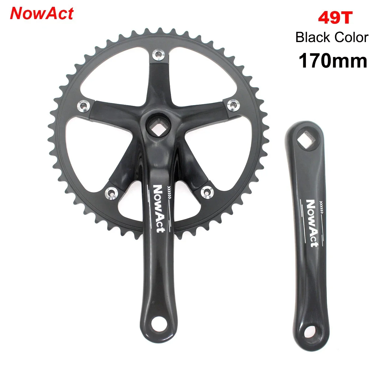 144 BCD Fixed Gear crankset Integrated crankset 49T CNC crank disc
