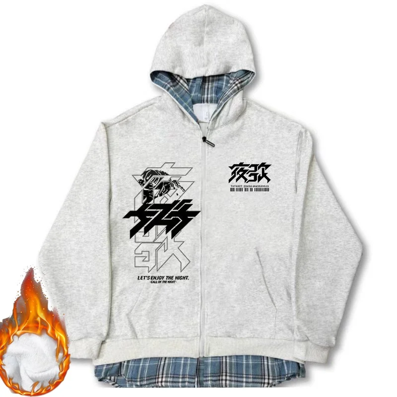 

Худи для мальчиков в стиле пэчворк с ручной росписью, утепленное, из полиэстера, с защитой от сминания, на молнии, с длинными рукавами