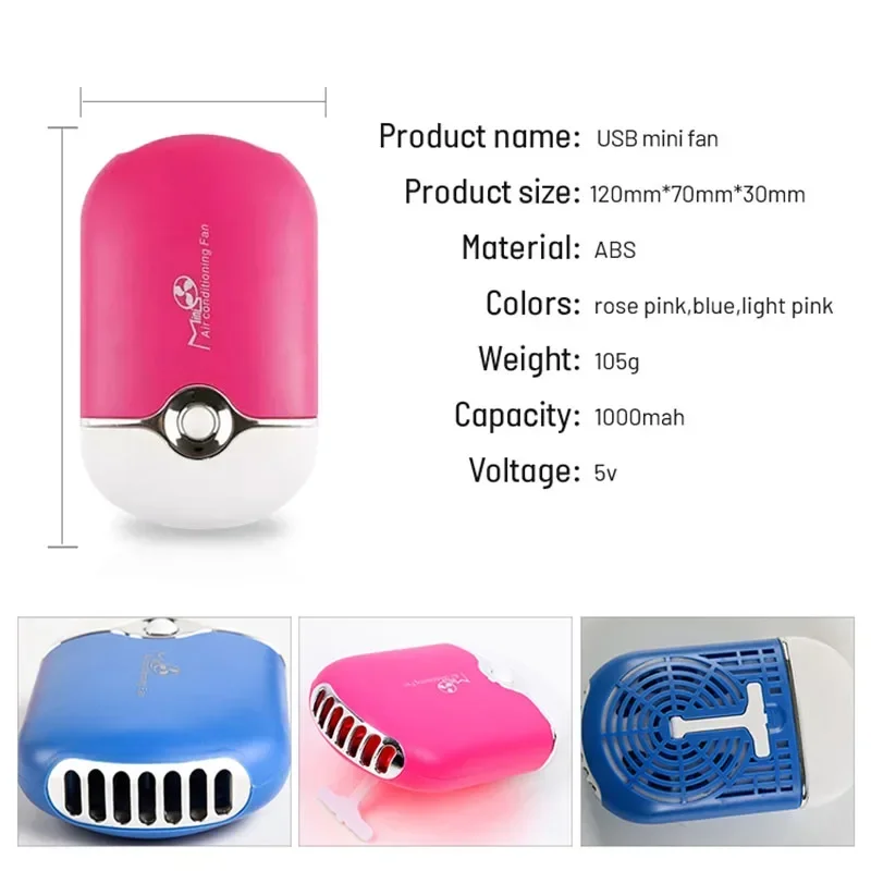 CNKESS  Factory Wholesale Bulk Portable Black Pink Mini Electric Fan Usb Eyelash Fan Dryer Eyelash Extension False eyelash tool