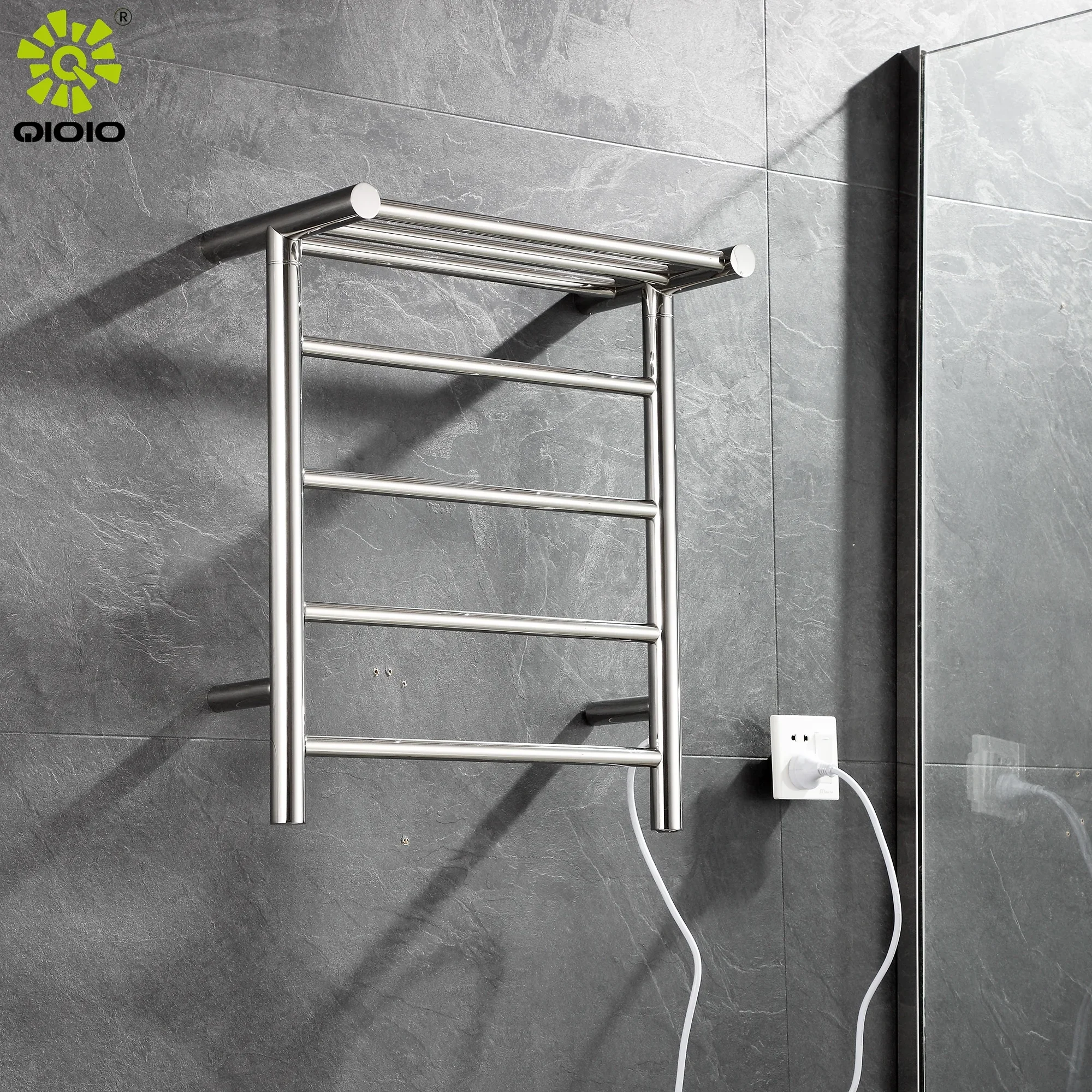 

Умный электрический полотенцесушитель для отелей с полкой, интеллектуальная сушилка для полотенец с подогревом для ванной комнаты