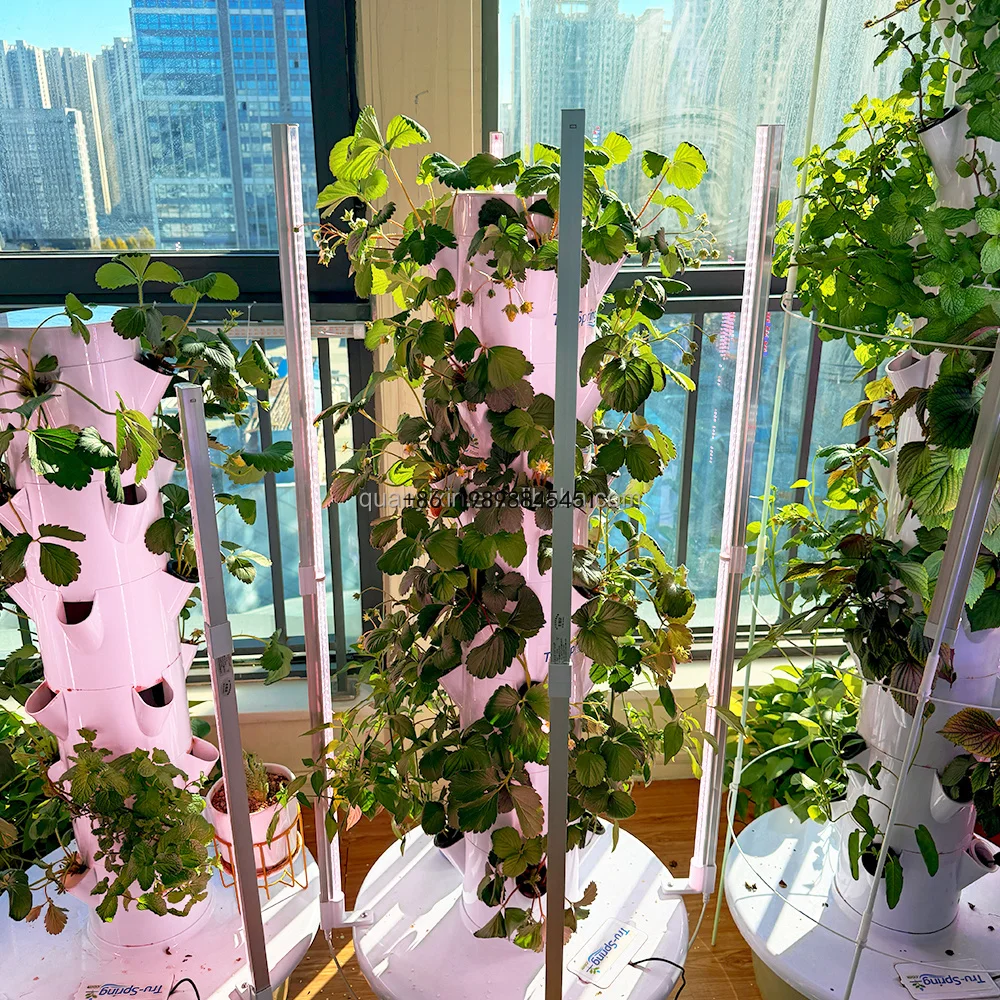 Tower Home Pump Efficient Space Growing Irrigation Vertical Aeroponic Tower20-52 Plant Sites Hydroponic