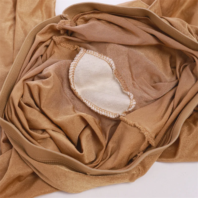 Sexy YOGA-Hosen 70D Formgebende Glanz-Strumpfhose Damen-Leggings Glänzende Öl-Satin-Strumpfhose Unterwäsche Tanz Sänger Reflektierende Strümpfe N – Detail 5