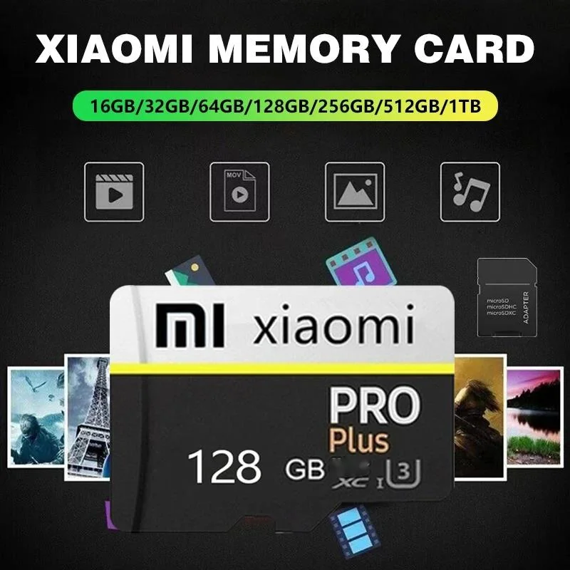 Xiaomi micro sdxc karte 1tb 2tb 256gb 512gb speicher karte class10 tf karte 512gbtf minisd flash speicher usb pen drive free adapter