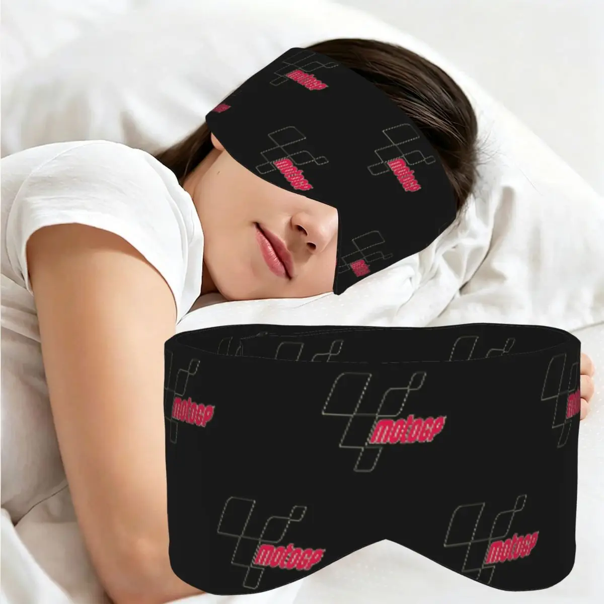 Moto GP sleep eye mask Light Blocking Portable Eye Cover for Girls Boys Home Sleeping Party Gift Eyeshade eyepatch view 2