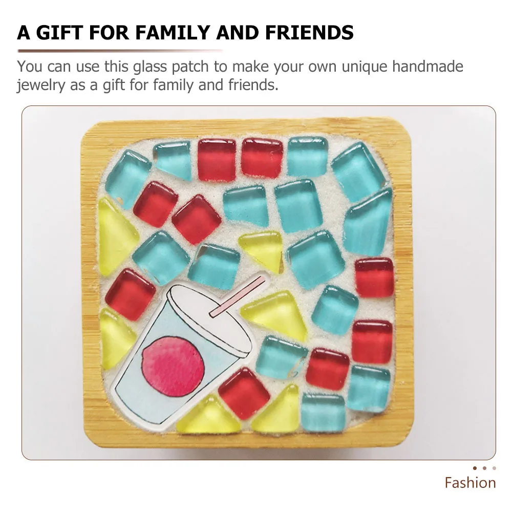 1 قطعة 1 حقيبة من المواد الحرفية الفسيفسائية الزجاج Diy بها بنفسك مجوهرات زهرية ديكور اليدوية توريد الحرف بقع قطع الزجاج