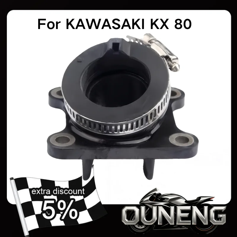 Motorcycle Carburetor Intake Manifold For KAWASAKI KX80 KX 80 KX100 KX 100 1991-2000 16065-1224