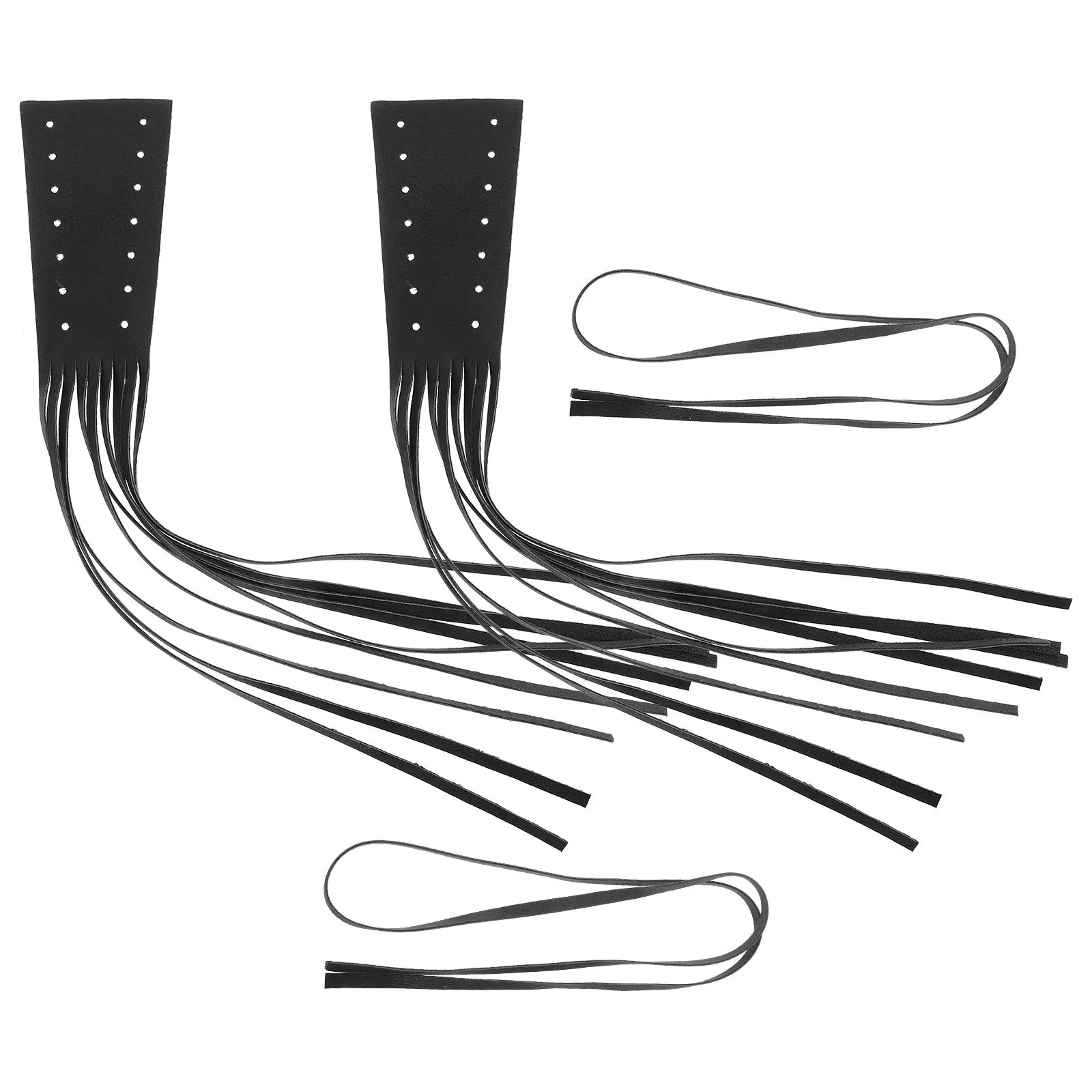 

2pc 1 Pair Motorcycle Handlebar Grip Tassels Faux Vintage Style Decor Handlebar Mount Accessories Streamers For Bike