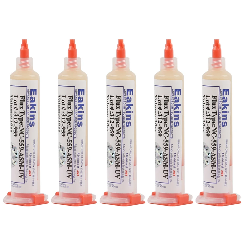NC-559-ASM-UV 559 Flux paste lead-free solder paste solder flux 2pcs/set + Needles 10cc