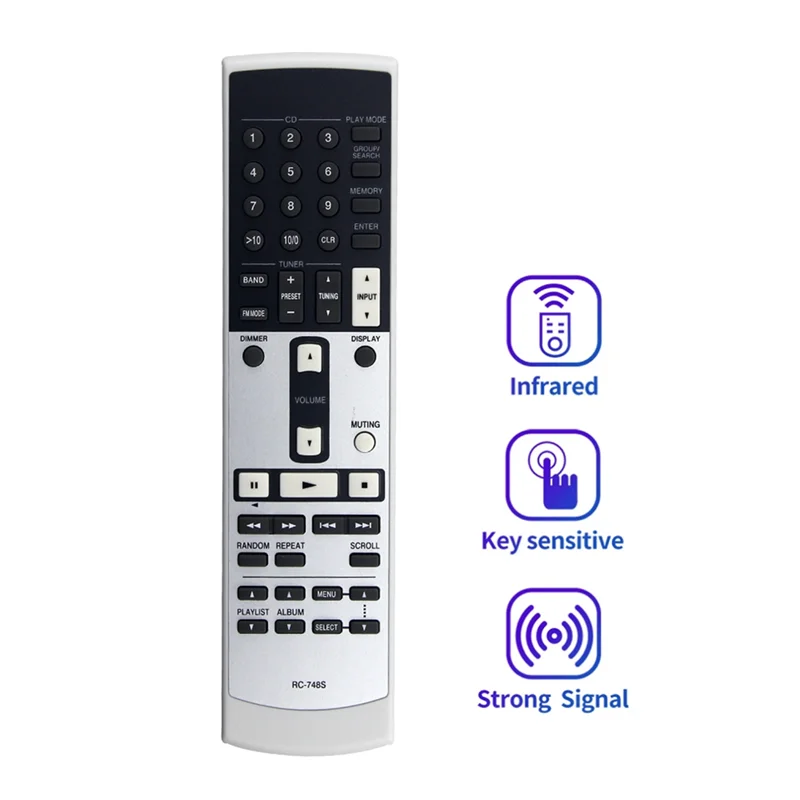 AK51-RC-748S Remote Control Replace For ONKYO CD AV Player A-9377 DX7555 DX9377 A9155 A9377 A9555 A9755 A9355 DX7355 A-9377B