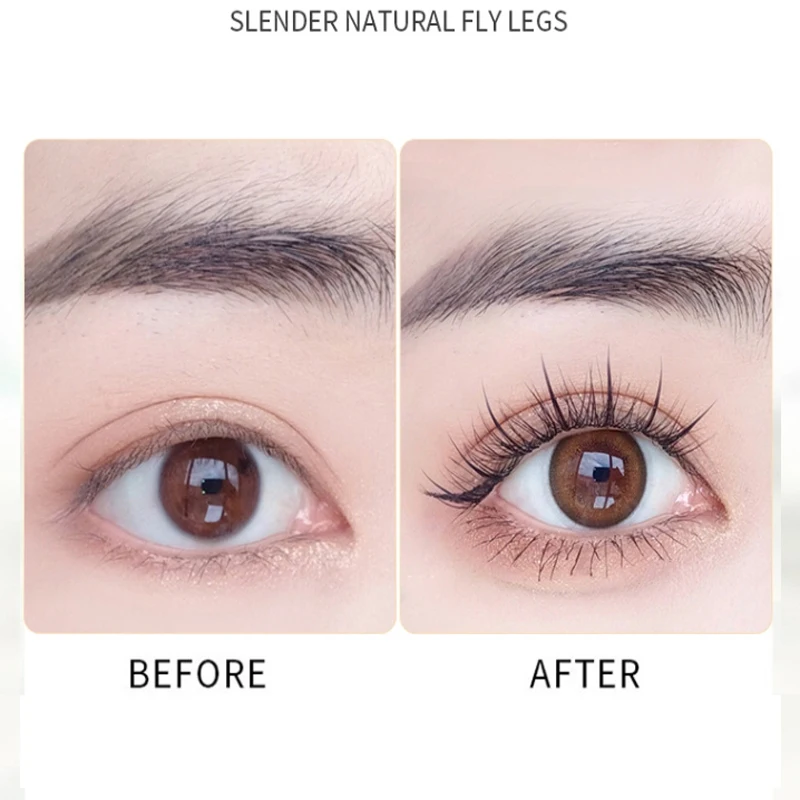 New Rimels Mascara Makeup 3D Fiber Lashes Natural Waterproof Thick Eyelash Black Mascara Curling Make up Eye Makeup Purple Blue