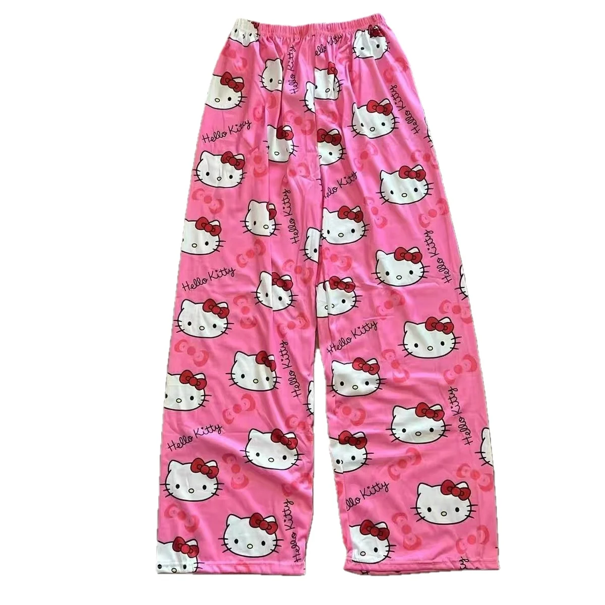 Hello Kitty Pink Loungewear, Spring/Summer New Casual Pants, Y2K Anime Style, Perfect for Festival Gifts & Party Wear view 6