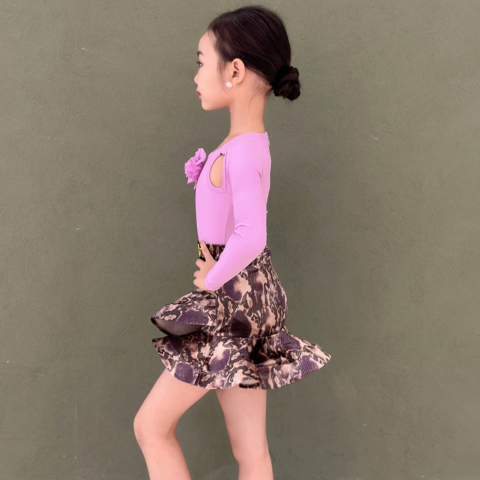 Meisjes Salsa Samba Tango Danskostuum Latin Dans Jurk Meisjes Dans Rok Ballroom Jurk Standaard Kind Latin Oefenjurk