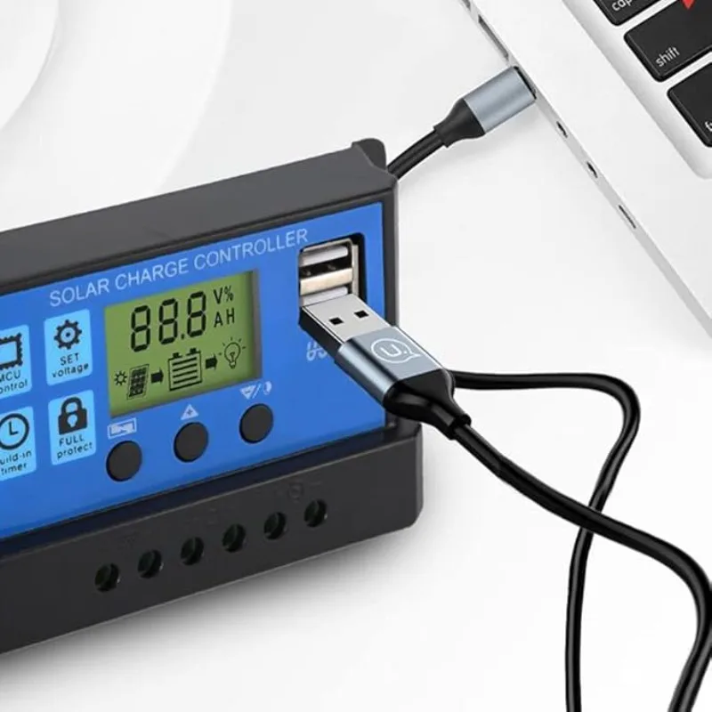 Controller Good 12V PWM 10A  20A 30A 40A 50A 60A 70A 80A 90A 100A  with Adjustable LCD Display Timer Setting EESBAO Solar Charge