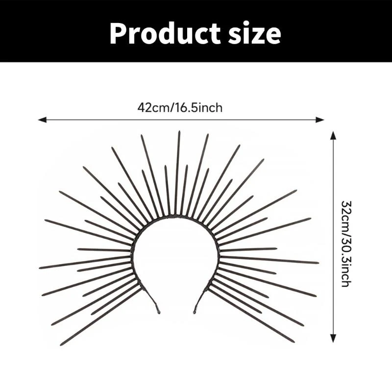 Elegant Radiance Crowns Wedding Headband Baroque Tiaras Hairband Women Accessories Cosplay Costume Props Church Hairband