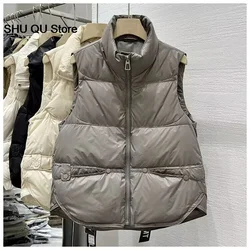 Vest Parker Pocket Coat Jacket 2026 Women Autumn Winter Thick Warm Y2k Coats Woven Block Trend Comfortable Black Coat Parkas