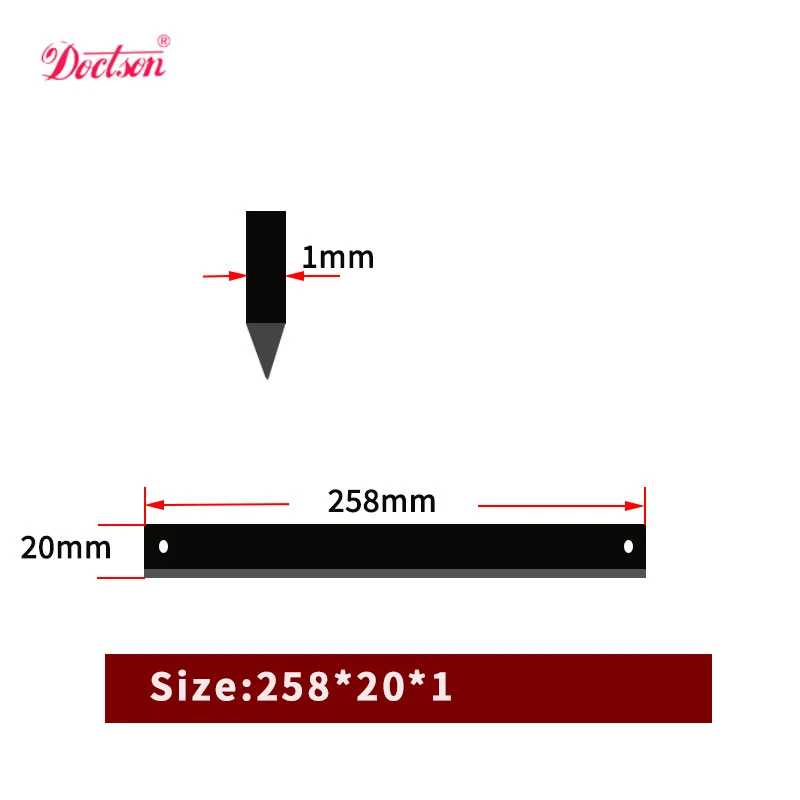 Customized Stainless Steel Material Cutting Machine Blade Food Machinery Ultra-thin Strip Blade Strip Cutter Blade