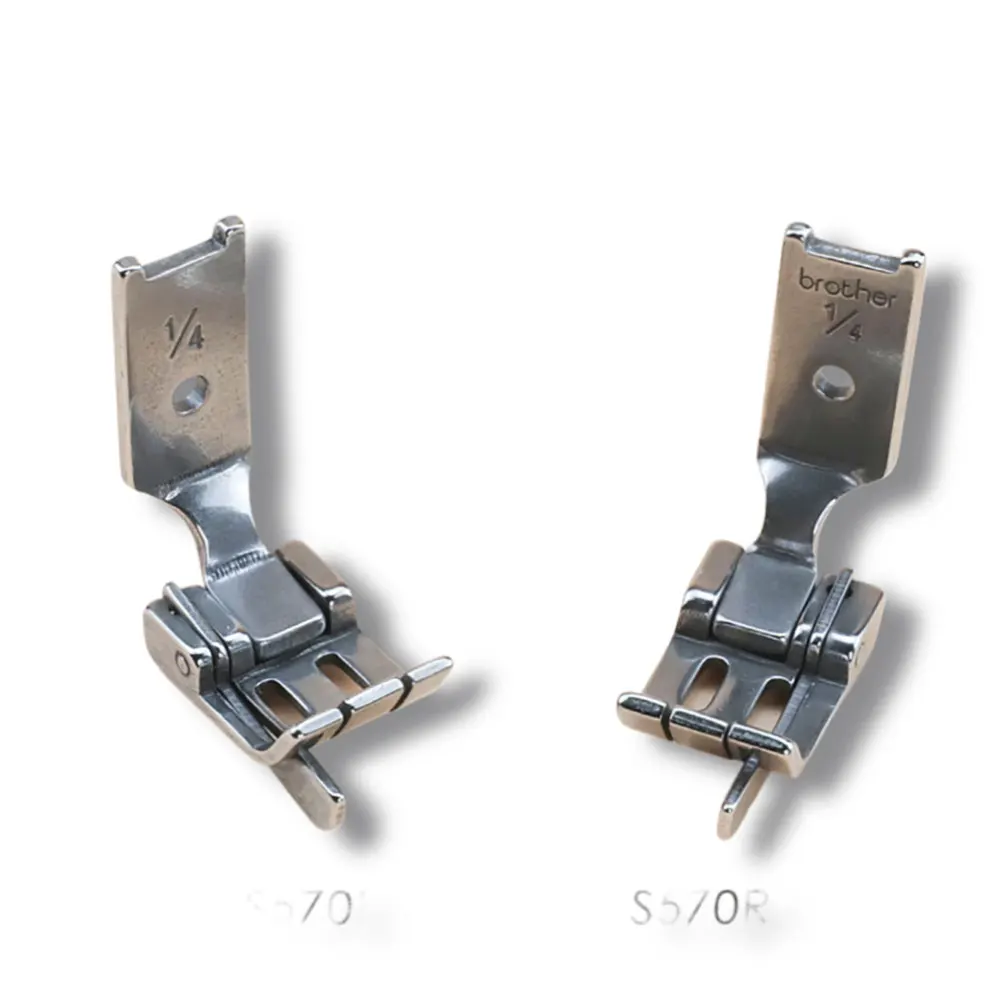 S570 Right and Left Presser Foot With Guide For JUKI 515 Brother 842 845 Twin Needle Sewing Machine Accessories Parts Brassiere