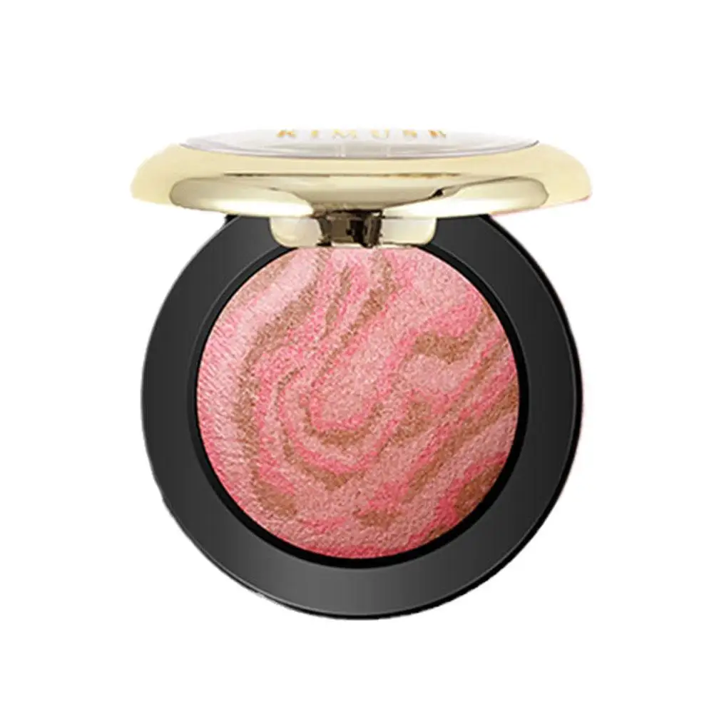 Lighting Glow Baked Blush Long-lasting Baked Powder Blusher Natural Brighten Blush Shimmer Marbleized Glow Lightwei Palette N7Y8