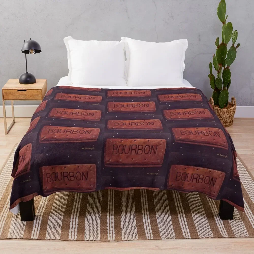 Bourbon Biscuit Throw Blanket Decorative Sofas Kid'S Blankets