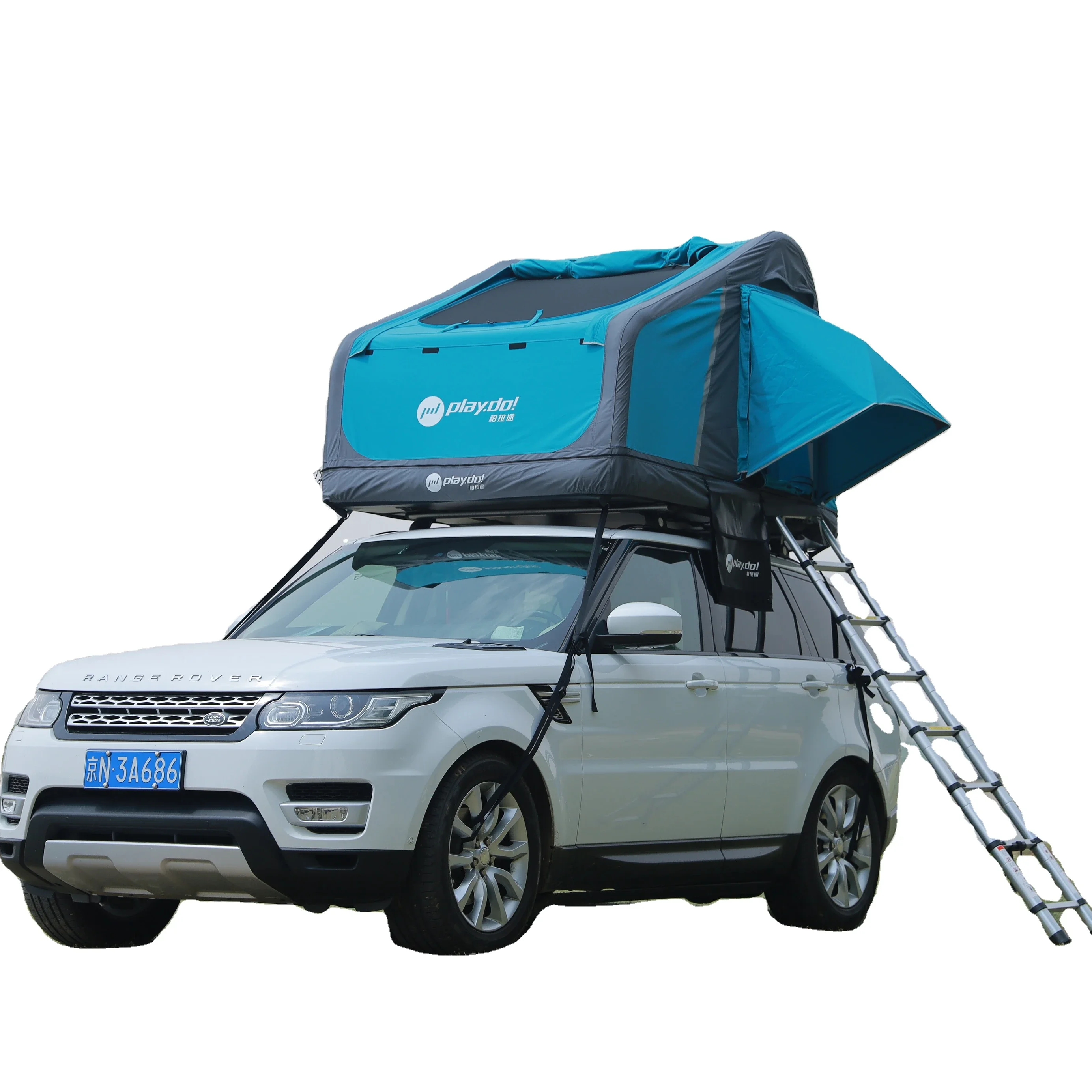 Amphibious Outdoor inflatable car roof top tent with the anti-mosquito large skylight inflatable roof top tent rooftop tent