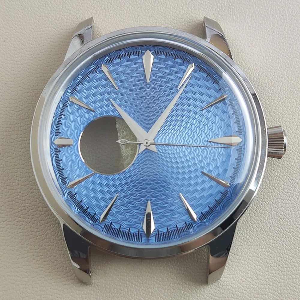 40mm NH38 Case 35mm NH38 Dial Double Dome Bubble Glass Stainless Steel Waterproof Case Watch Accessories Fits NH38 Movement