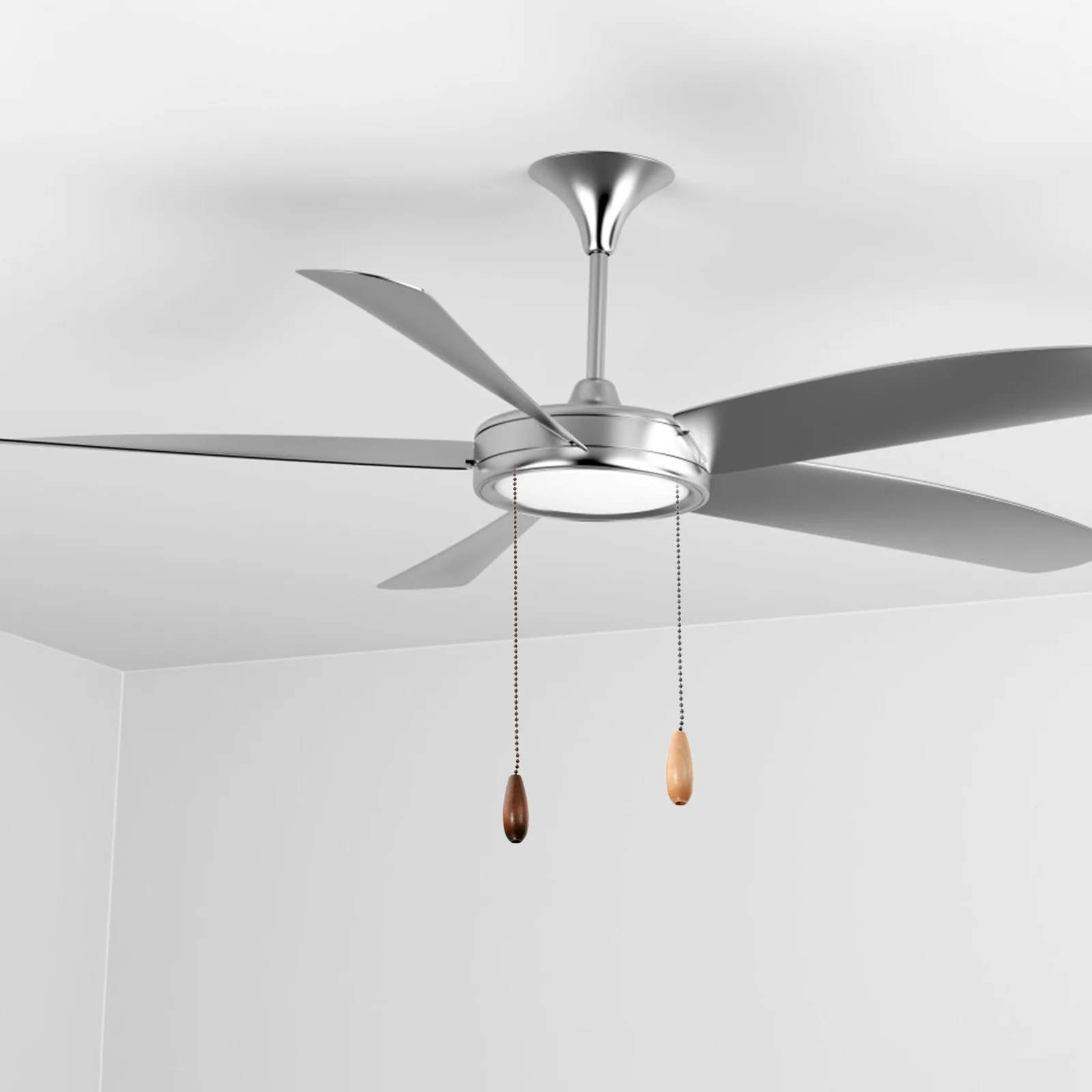 

4Pcs Fan Light Pull Chain Extender Vintage Metal Pendant Easy Install Replacement for Ceiling Fans Bathroom Kitchen Garden