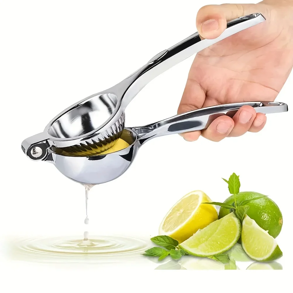 

1pc Stainless Steel Lemon Juicer - Manual Efficient Juice Press, Easy to Use, for Home & Commercial Use, Fits Various Fruits