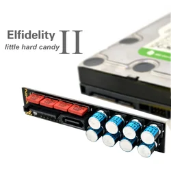 Elfidelity PC SATA Hard disk Power Noise Filter Power purification isolation SATA Power Filter purify PC-HiFi