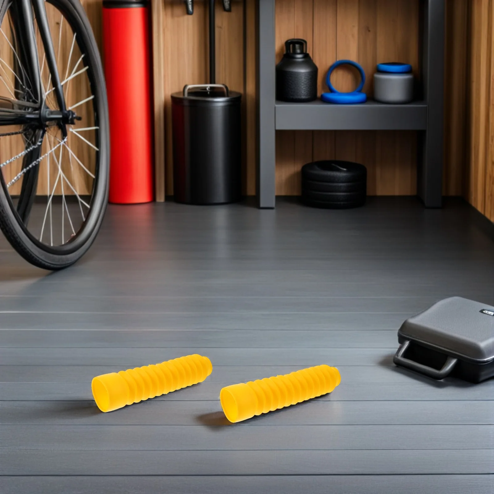 

2Pairs Motorcycle Dust Guard Sleeve Universal Rubber Front Fork Shock Absorber Protector Resists Dirt Debris Easy Clean Surface