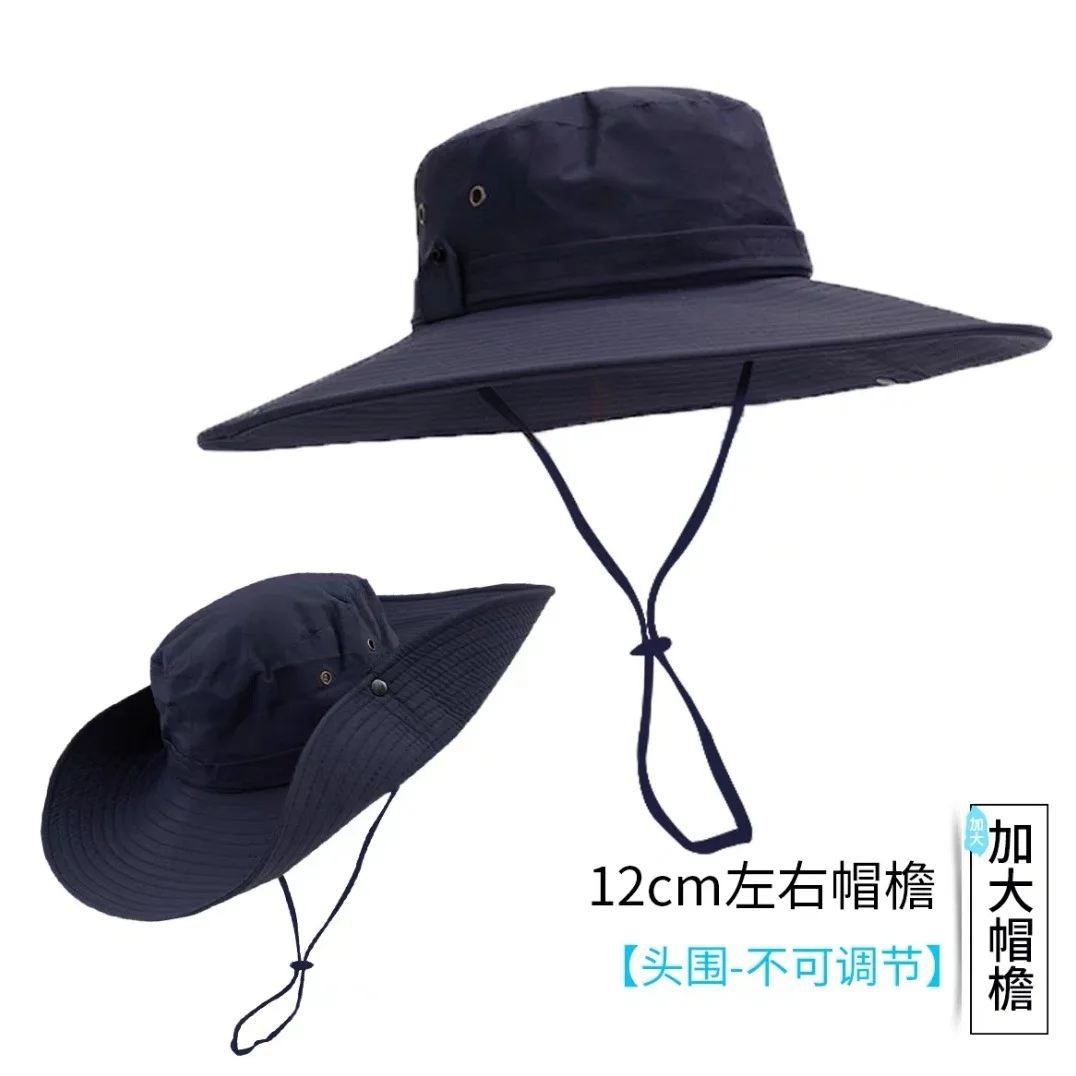 Western cowboy hat women can store outdoor mountaineering sunshade hat day fisherman hat summer hiking travel big cornicehats