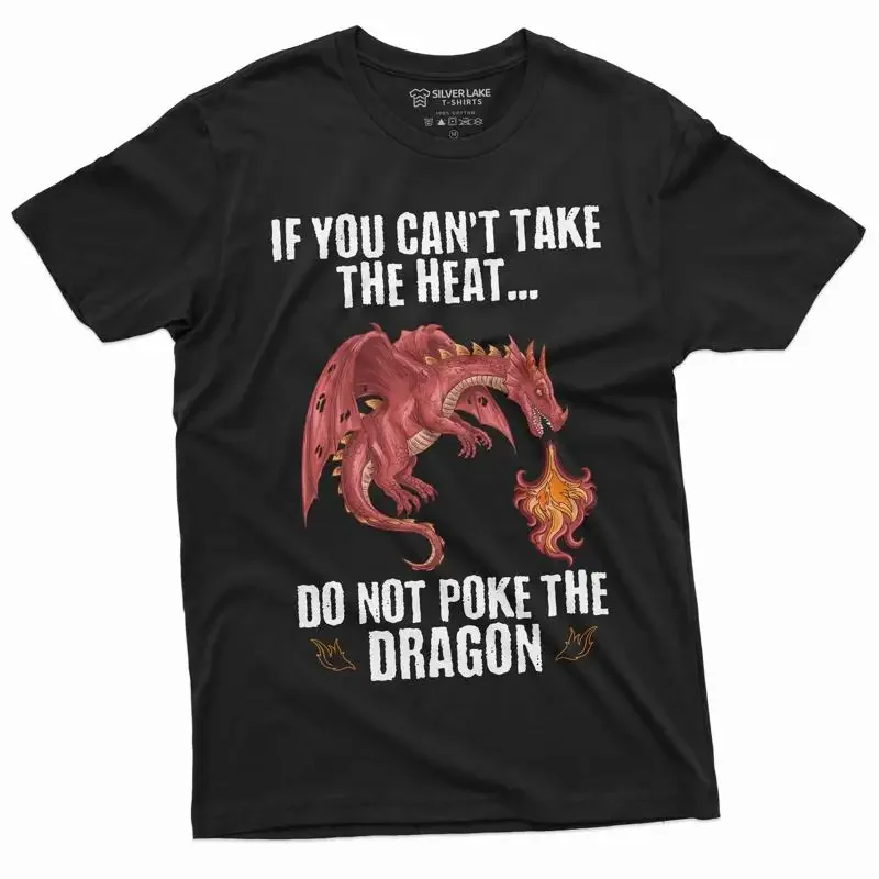 Men's Funny Poke dragon T shirt dont Birthday gift tee