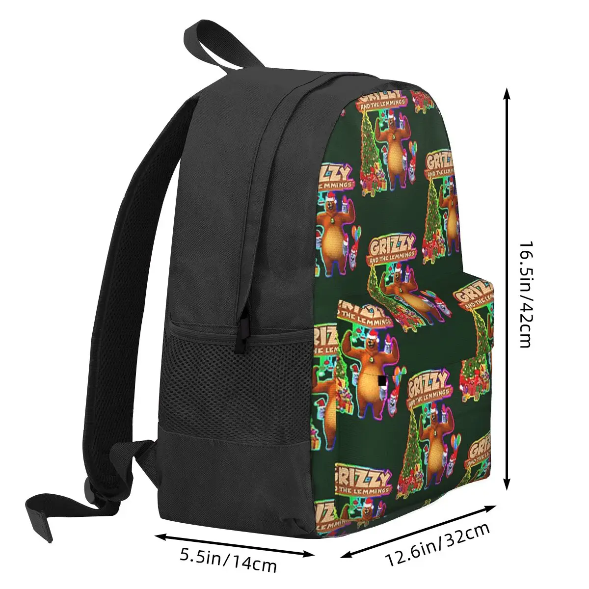 Grizzy And The Lemmings Backpack Student BookBag Children School Bag Laptop Shoulder Bags for Men Women