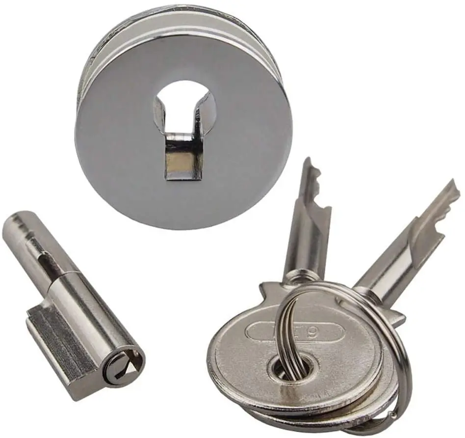 4Pcs Zinc Cabinet Sliding Glass Door Lock For Wine Showcase Display Cupboard